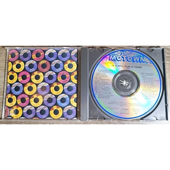 Motown CD's- 25 #1 Hits From 25 Years Vol 1 & 2- 2 CD Set Various Artists- - Picture 5 of 8